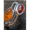 Image 1 : SILVER(3G), AMBER RING, SUGGESTED RETAIL VALUE $200