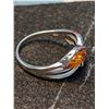 Image 2 : SILVER(3G), AMBER RING, SUGGESTED RETAIL VALUE $200