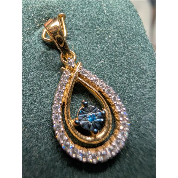 SILVER(1.35G), DIAMOND (0.02CT), CZ (0.32CT)PENDANT