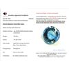 Image 3 : 38.5 CT CERTIFIED ROYAL BLUE TOPAZ GEMSTONE ($10,780 APPRAISAL)