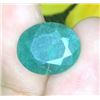 Image 1 : 6.55 CT CERTIFIED BRAZILIAN EMERALD GEMSTONE ($5,000 APPRAISAL)
