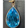 Image 1 : 10K(1.49G), BLUE TOPAZ (6.6++CT) PENDANT, SUGGESTED RETAIL VALUE $1000