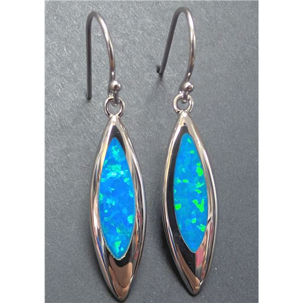 SILVER(4.46G), OPALITE (2.1CT) EARRING, SUGGESTED RETAIL VALUE $200