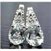 Image 1 : SILVER(3.5G), WHITE TOPAZ (3CT) EARRING, SUGGESTED RETAIL VALUE $260