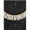 Image 2 : *NEW* 18KT GOLD PLATED 5MM EMERALD CUT SIMULATED DIAMOND (CZ) TENNIS NECKLACE: 17" LONG