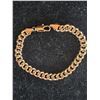 Image 1 : *NEW* 18K GOLD PLATED 8MM CUBAN LINK BRACELET:  7.75" LONG