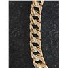 Image 2 : *NEW* 18K GOLD PLATED 14MM SIMULATED DIAMOND (CZ) ICED OUT CUBAN LINK BRACELET: 8" LONG