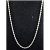 Image 1 : *NEW* .925 SILVER 3MM TWISTED ROPE NECKLACE: 19" LONG