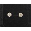 Image 2 : *NEW* .925 SILVER 1CT EACH MOISSANITE LAB DIAMOND STUD EARRINGS