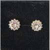 Image 1 : *NEW* PLATINUM PLATED 2CT EACH SIMULATED DIAMOND (CZ) SNOWFLAKE STUD EARRINGS