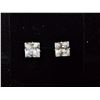 Image 1 : *NEW* .925 SILVER 2.5CT EACH PRINCESS CUT SIMULATED DIAMOND (CZ) STUD EARRINGS