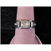 Image 1 : *NEW* .925 SILVER 1CT SIMULATED DIAMOND (CZ) MAN'S RING: RESIZEABLE