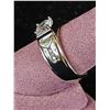 Image 2 : *NEW* .925 SILVER 1CT SIMULATED DIAMOND (CZ) MAN'S RING: RESIZEABLE
