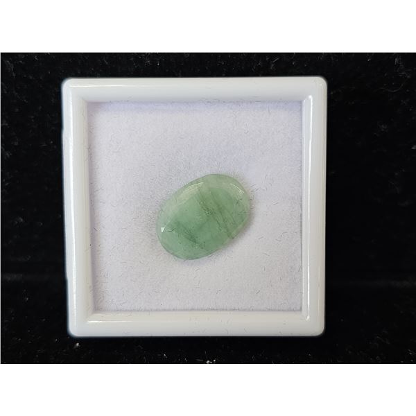*NEW* 10.8CT OVAL CUT UNTREATED NATURAL EMERALD: 11.5MM X 15.9MM