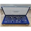 Image 1 : CASE OF STERLING SILVER MINIATURE WORLD STAMPS *COLLECTION IS NOT COMPLETE*