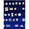 Image 3 : CASE OF STERLING SILVER MINIATURE WORLD STAMPS *COLLECTION IS NOT COMPLETE*