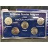 Image 5 : COLLECTION OF US COMMEMORATIVE QUARTERS: GOLD EDITION, PLATINUM EDITION, PHILADELPHIA & DENVER