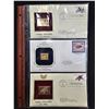 Image 10 : 9 SHEETS OF 22K GOLD FOIL US REPLICA STAMPS: EACH SHEET CONTAINS 3