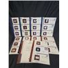 Image 1 : 9 SHEETS OF 22K GOLD FOIL US REPLICA STAMPS: EACH SHEET CONTAINS 3