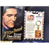 Image 5 : ASSORTED ELVIS MEMORABIILIA: AUTO VISOR CLIP, KEYCHAIN, GOLD PLATED MEDALLION, MATCHBOOKS & MORE
