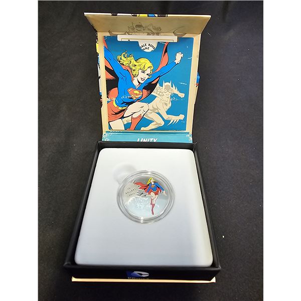 2015 CAD 15.87G .9999 FINE SILVER $10 DC COMICS ORIGINALS UNITY COIN IN DISPLAY BOX
