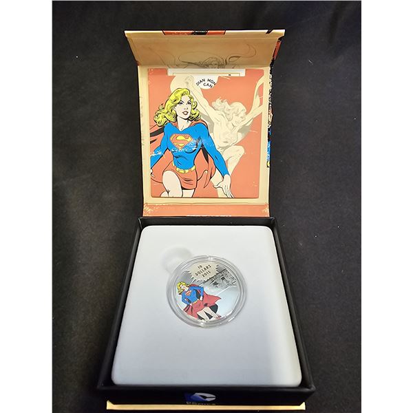 2015 CAD 15.87G .9999 FINE SILVER $10 DC COMICS ORIGINALS UNITY COIN IN DISPLAY BOX