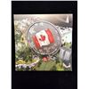 Image 1 : 2015 CAD 7.96G .9999 FINE SILVER $25 50TH ANNIVERSARY OF THE CANADIAN FLAG COIN