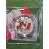 Image 2 : 2015 CAD 7.96G .9999 FINE SILVER $25 50TH ANNIVERSARY OF THE CANADIAN FLAG COIN