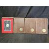 Image 1 : FOUR 1971 US EISENHOWER PROOF DOLLARS IN ORIGINAL BOXES
