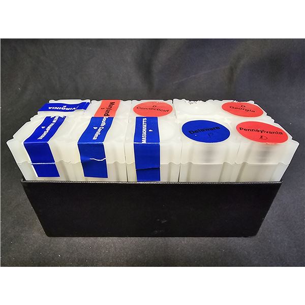 10 ROLLS OF ASSORTED US "P" & "D" MINT STATE QUARTERS