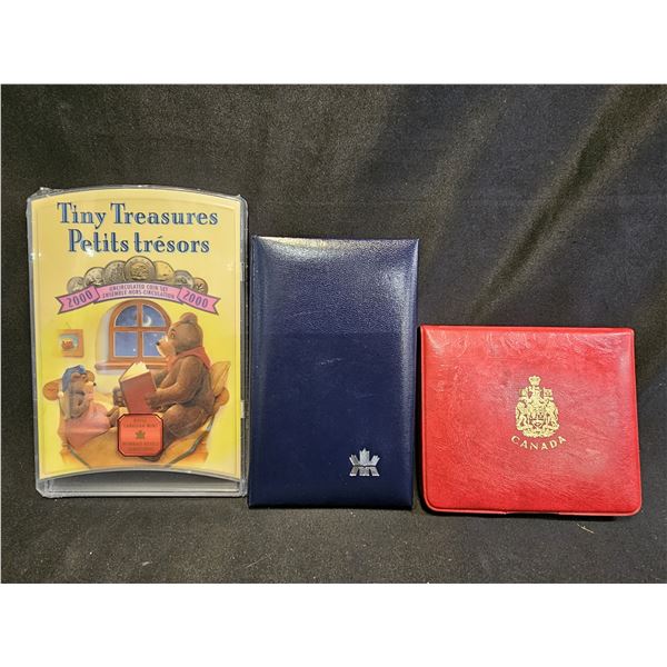 2000 CAD TINAY TREASURES COIN SET, 1993 CAD SPECIMEN SET & 1972 CAD PROOF-LIKE SET