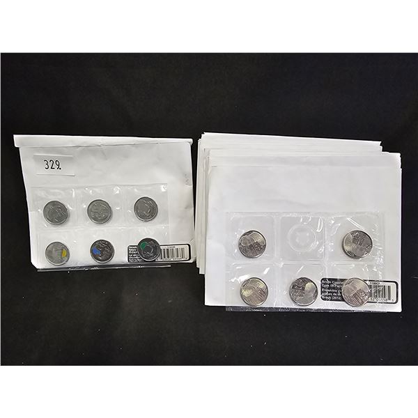 (13) CAD 2011 & 2012 QUARTER SETS: 2011 LEGENDARY NATURE, 2012 BROCK CIRCULATION & 2012 TECUMSEH