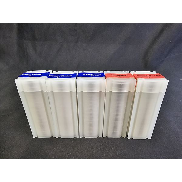 (5) ROLLS OF US "P" & "D" 2001 STATE QUARTERS