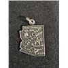 Image 3 : STERLING SILVER BUTTERFLY BROOCH & STERLING SILVER ARIZONA STATE PENDANT: 12.6G