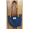 Image 3 : ORIGINAL PAUL JOHNNY WEARABLE ART DENIM BAG WITH HAND-STITCH FLANNEL APPLIQUE DESIGN