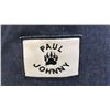 Image 4 : ORIGINAL PAUL JOHNNY WEARABLE ART DENIM BAG WITH HAND-STITCH FLANNEL APPLIQUE DESIGN