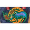 Image 2 : ORIGINAL PAUL JOHNNY WEARABLE ART DENIM BAG WITH HAND-STITCH FLANNEL APPLIQUE DESIGN