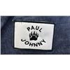 Image 4 : ORIGINAL PAUL JOHNNY WEARABLE ART DENIM BAG WITH HAND-STITCH FLANNEL APPLIQUE DESIGN