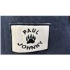 Image 4 : ORIGINAL PAUL JOHNNY WEARABLE ART DENIM BAG WITH HAND-STITCH FLANNEL APPLIQUE DESIGN
