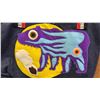 Image 2 : ORIGINAL PAUL JOHNNY WEARABLE ART DENIM BAG WITH HAND-STITCH FLANNEL APPLIQUE DESIGN
