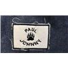 Image 4 : ORIGINAL PAUL JOHNNY WEARABLE ART DENIM BAG WITH HAND-STITCH FLANNEL APPLIQUE DESIGN