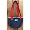 Image 3 : ORIGINAL PAUL JOHNNY WEARABLE ART DENIM BAG WITH HAND-STITCH FLANNEL APPLIQUE DESIGN