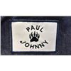 Image 4 : ORIGINAL PAUL JOHNNY WEARABLE ART DENIM BAG WITH HAND-STITCH FLANNEL APPLIQUE DESIGN