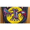 Image 2 : ORIGINAL PAUL JOHNNY WEARABLE ART DENIM BAG WITH HAND-STITCH FLANNEL APPLIQUE DESIGN