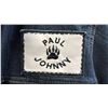 Image 3 : ORIGINAL PAUL JOHNNY WEARABLE ART DENIM JACKET WITH HAND-STICHED FLANNEL APPLIQUE DESIGN: SIZE 1X