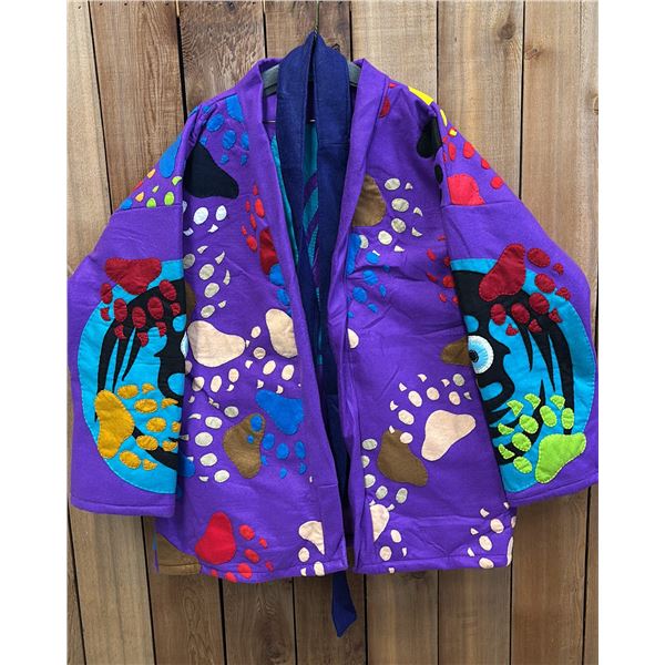 ORIGINAL PAUL JOHNNY WEARABLE ART FLANNEL JACKET