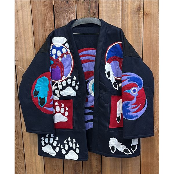 ORIGINAL PAUL JOHNNY WEARABLE ART FLANNEL JACKET