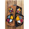 Image 1 : ORIGINAL PAUL JOHNNY WEARABLE ART HAND-STITCHED FLANNEL VEST