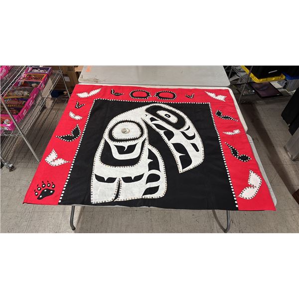 ORIGINAL PAUL JOHNNY FIRST NATIONS BUTTON BLANKET