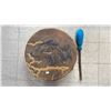 Image 1 : PRESSED WOLF ANIMAL SKIN DRUM WITH DRUMSTICK